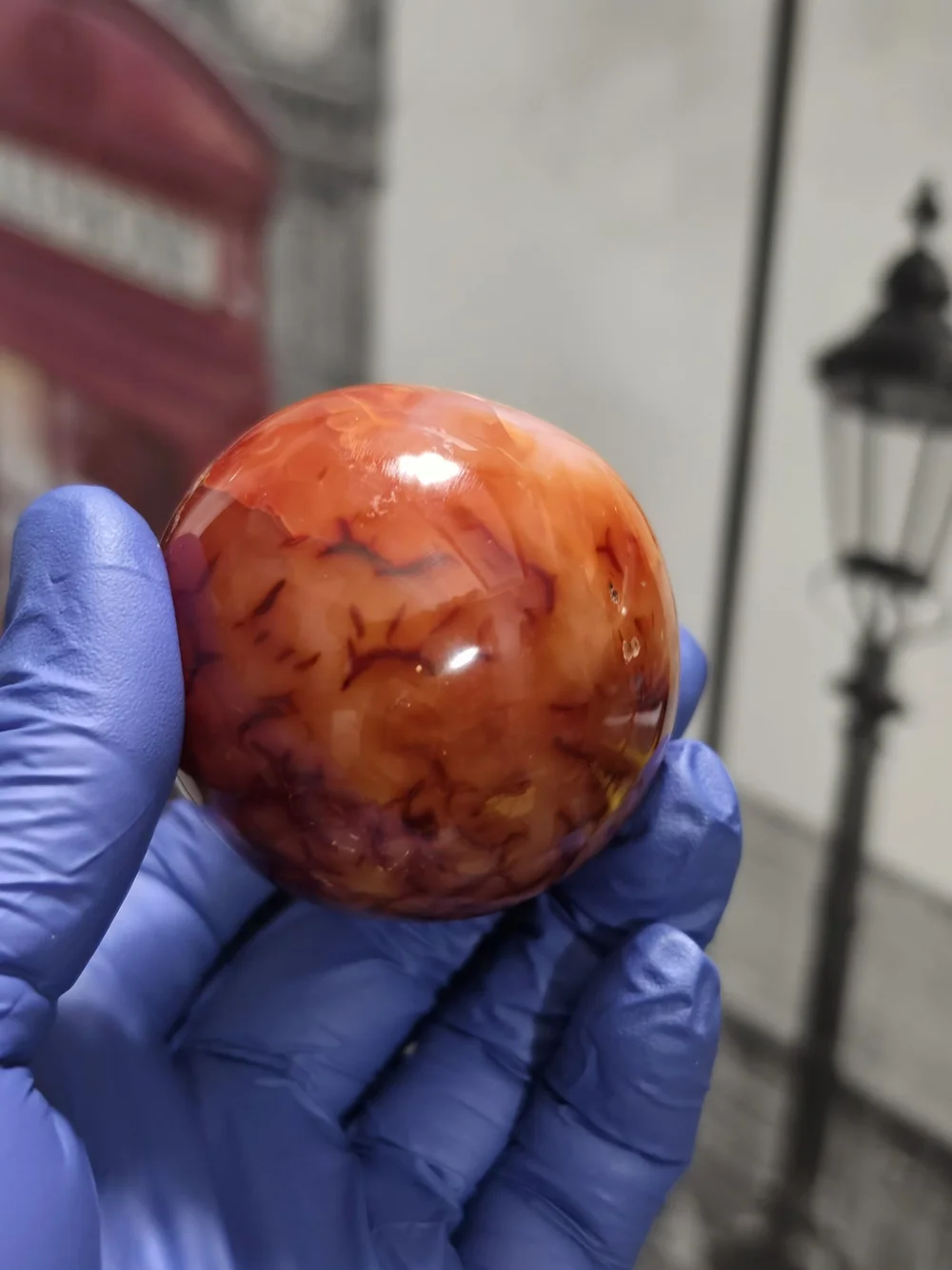 Red Carnelian Sphere -216g